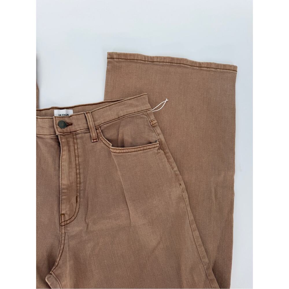 Hudson Jolene Wide Leg High Rise Jeans Tan Brown Womens NEW - Size 27 - Picture 5 of 11